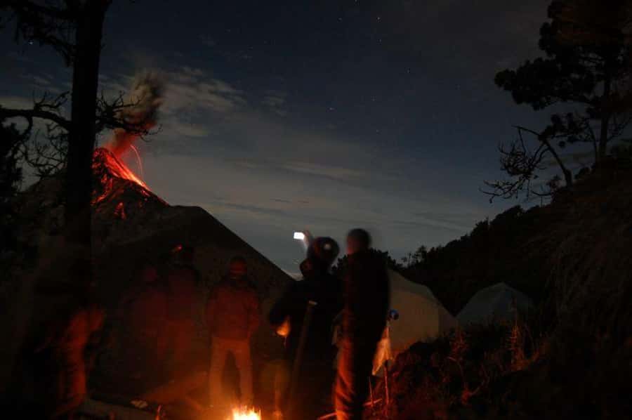 1 Day Acatenango Volcano Hike from Antigua - The summit: picnic time, 360° views, and a front-row seat to Fuego