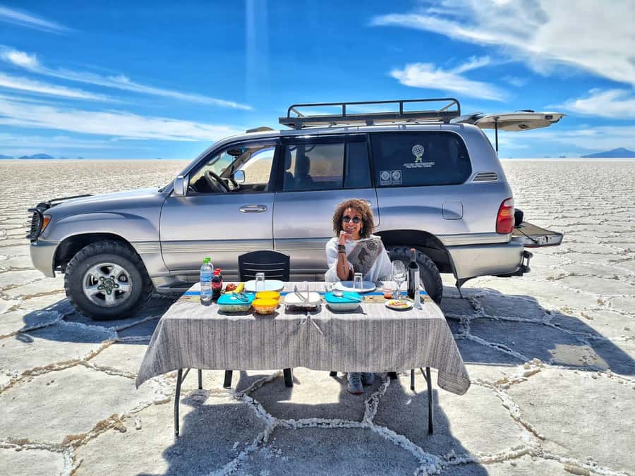 2-Day Private Tour Uyuni Salt Flats including Tunupa Volcano - Coqueza and Tunupa base: arriving near the action for night sky time