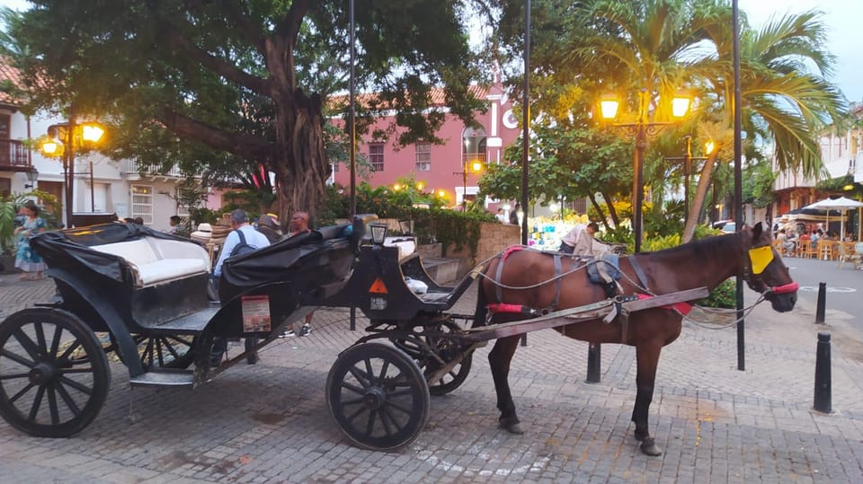 Cartagena: COLLONIAL HORSE DRAWN CARRIAGE by THE OLD CITY - Value: $29 per group up to 4 people