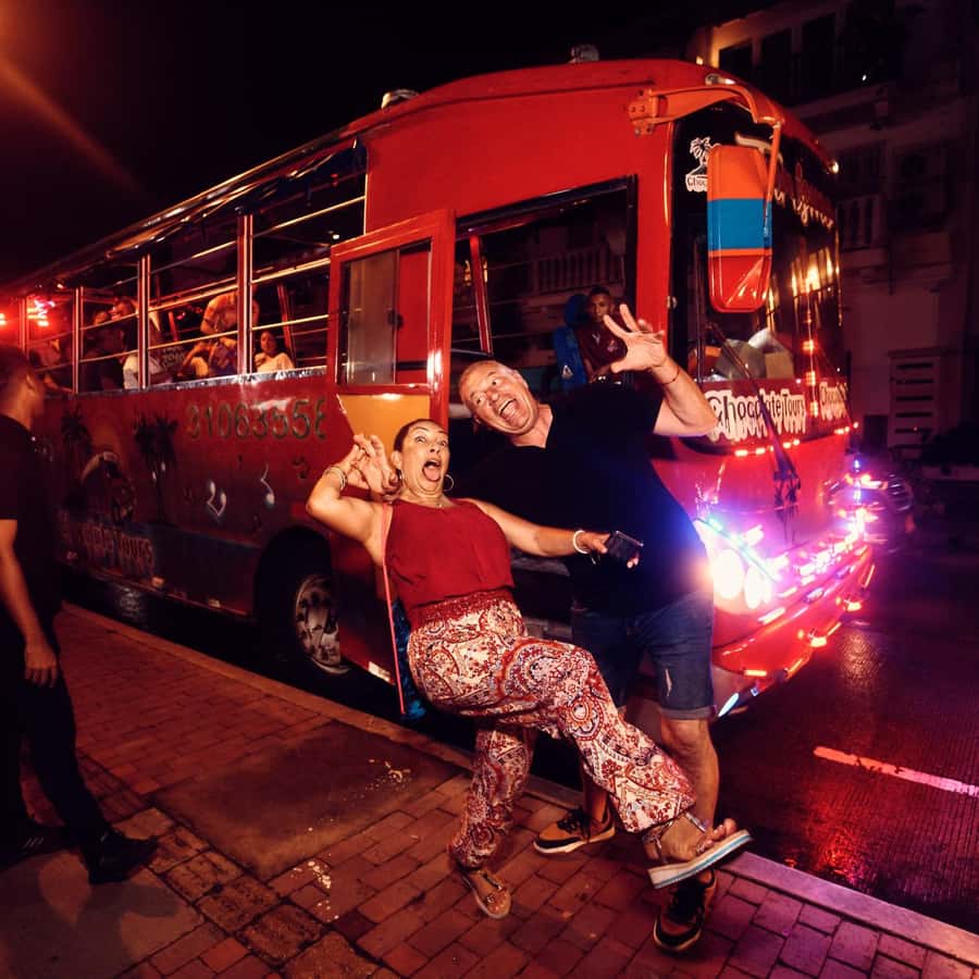 Cartagena: Funny PartyBus with dance floor and good music! - The Party Bus Concept in Cartagena: Music First, Photos Second