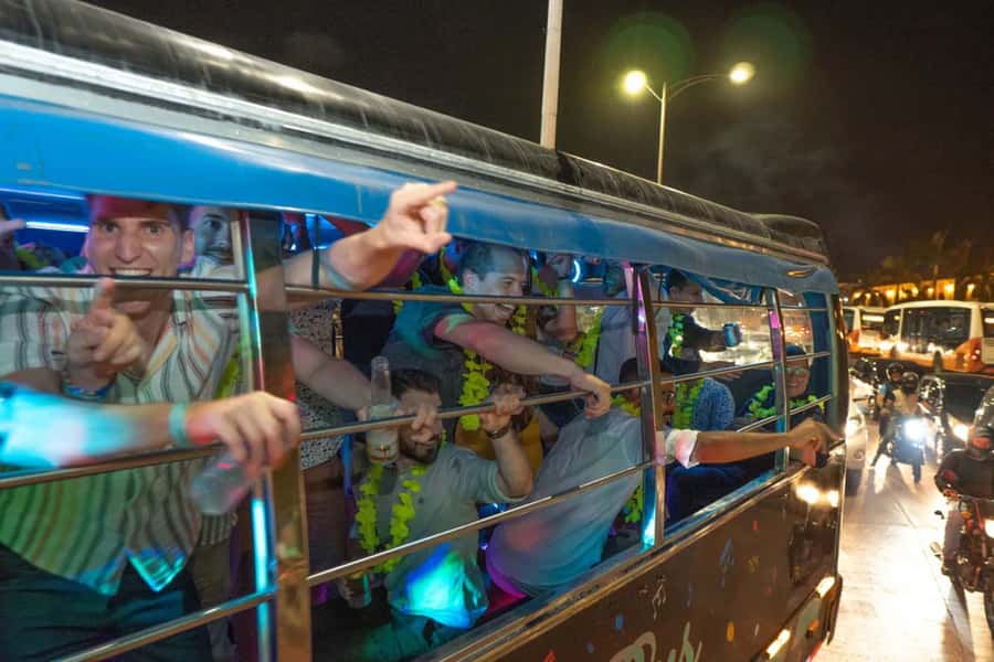 Cartagena: Funny PartyBus with dance floor and good music! - The Crowd Factor: When Maximum Capacity Changes the Experience