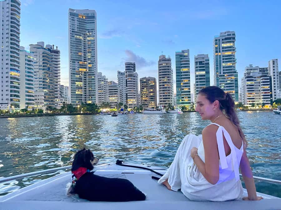 Cartagena: Private Sunset and Night Boat Tour - What it feels like in the real world: on-time, careful captain, good time