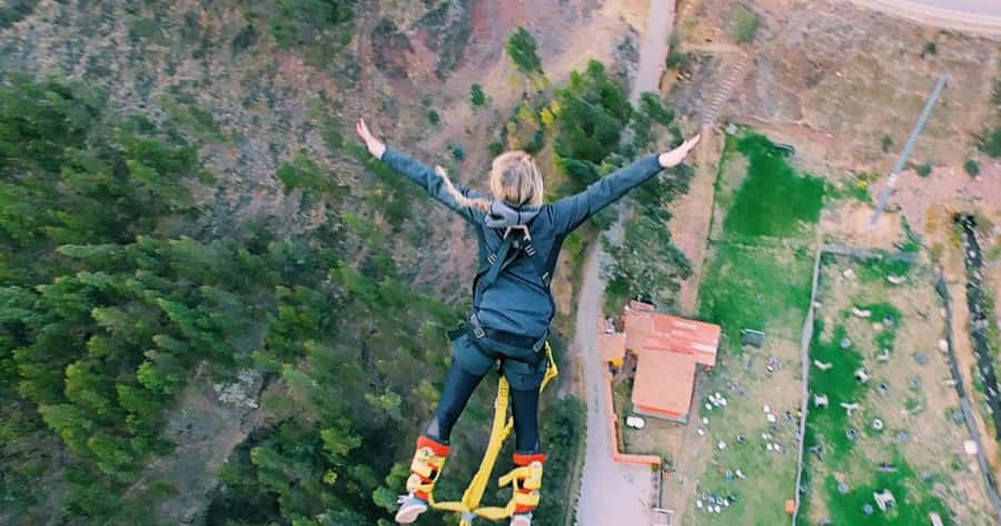 Cusco: Bungee Jump and Slingshot Combo Adventure - The Short Ride to the Tower and the Gear-Up Moment