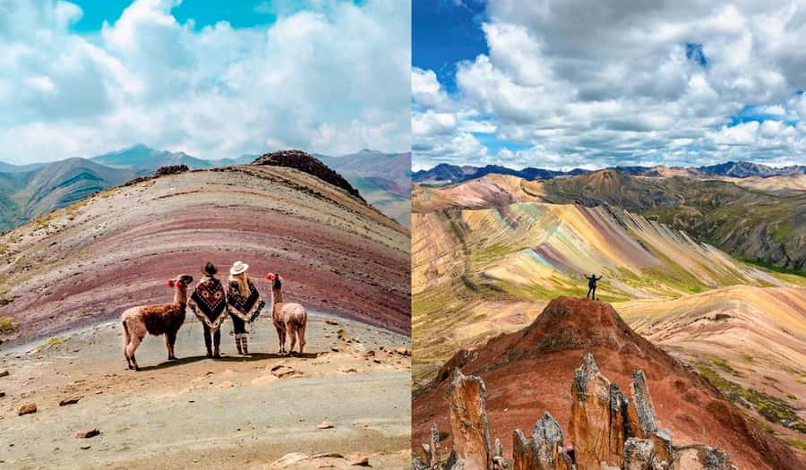 Cusco : Full day Palcoyo Mountain of colors - Arriving at Palcoyo: 4,100 meters, a guided 50-minute walk, and stone forest time