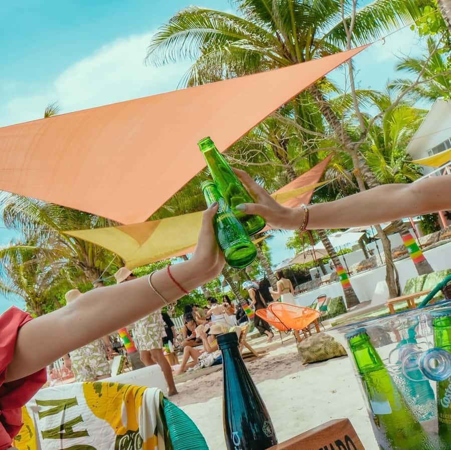 Eco-Luxury Beach Escape at Pink Mango, Tierra Bomba - The lunch setup: Caribbean-Mediterranean flavors with local ingredients