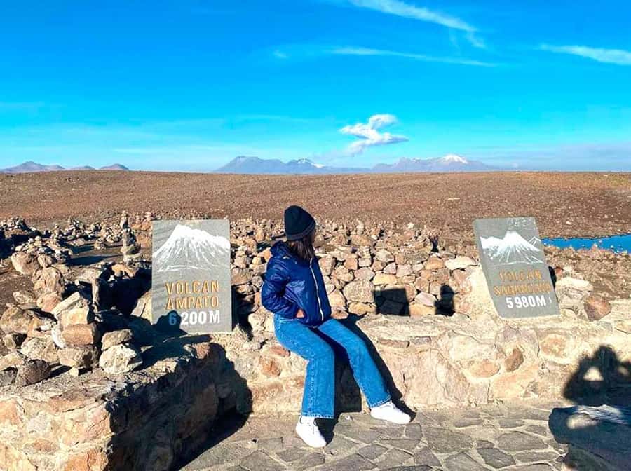 Excursion Salinas Lagoon and National - Salt flats behind PichuPichu: saltpeter production and photo angles