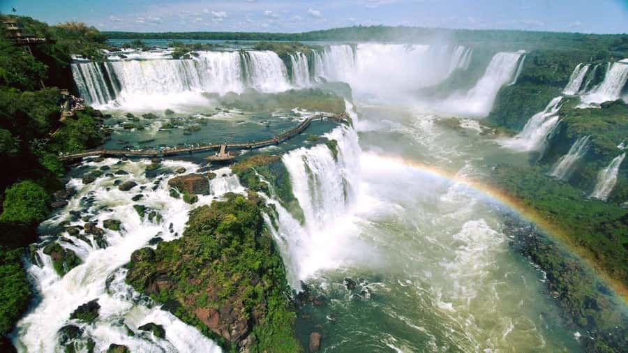 Foz do Iguaçu: Brazilian Side of the Falls - Top views: stairs or the Panoramic Elevator