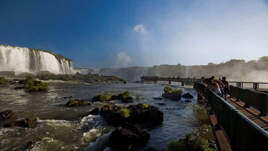 Foz do Iguaçu: Brazilian Side of the Falls - Espaço Porto Canoas: the river panorama finish