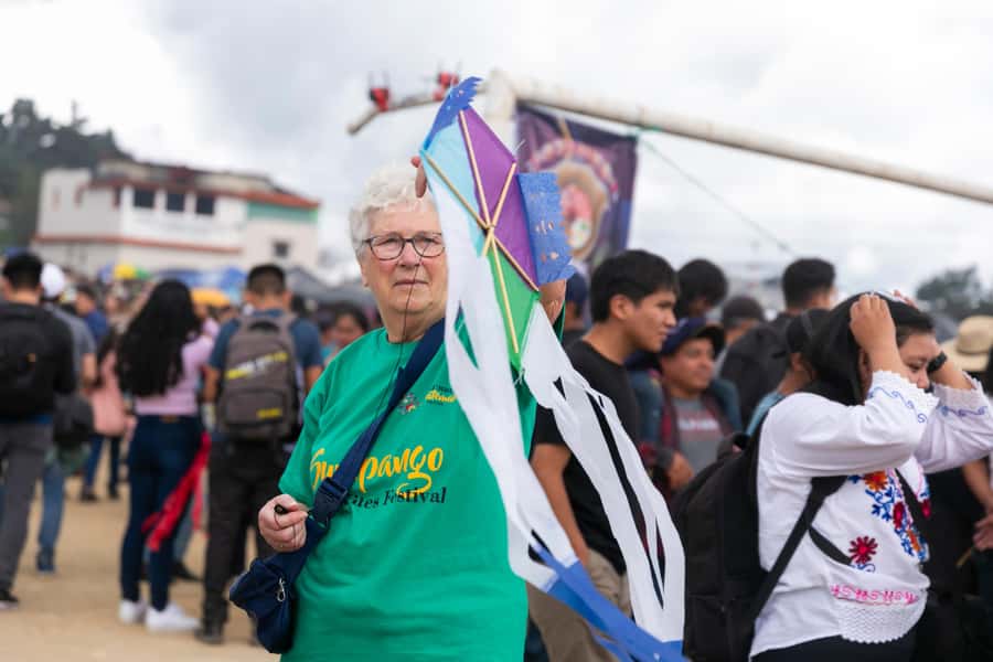 From Antigua to Sumpango Giant Kite Festival - The kite-making campo: learn the materials and the meaning