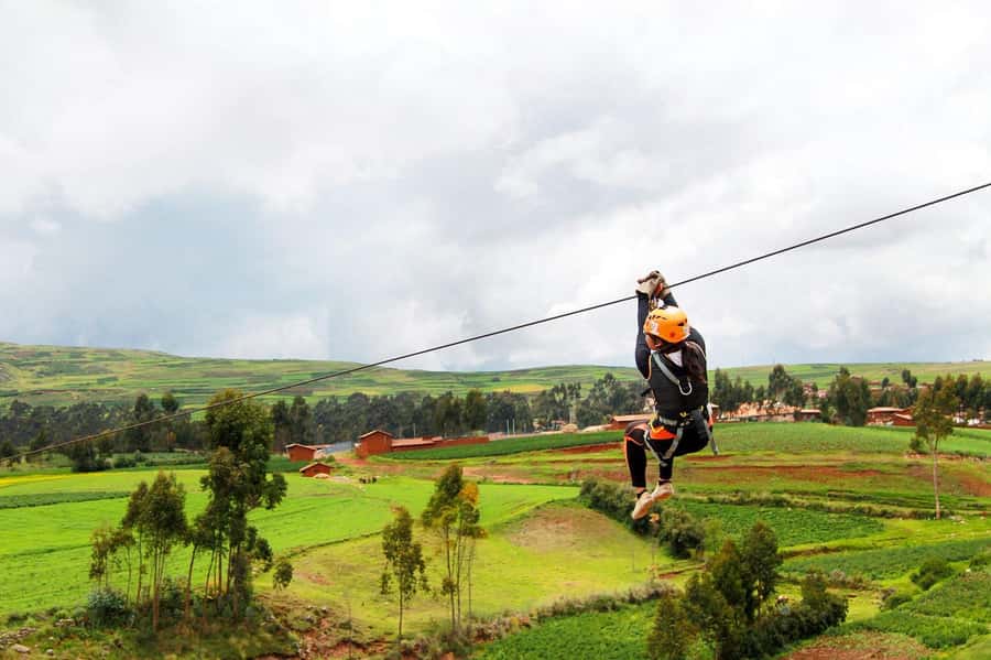 From Cusco: Half-Day Zip Line Adventure - How the four cables work: a build-up from confidence to full speed