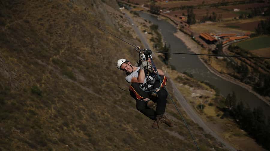 From Cusco: Via Ferrata & Zip Line with lunch - Zip line down the Sacred Valley: the 700-meter thrill (and the 250-meter practice runs)