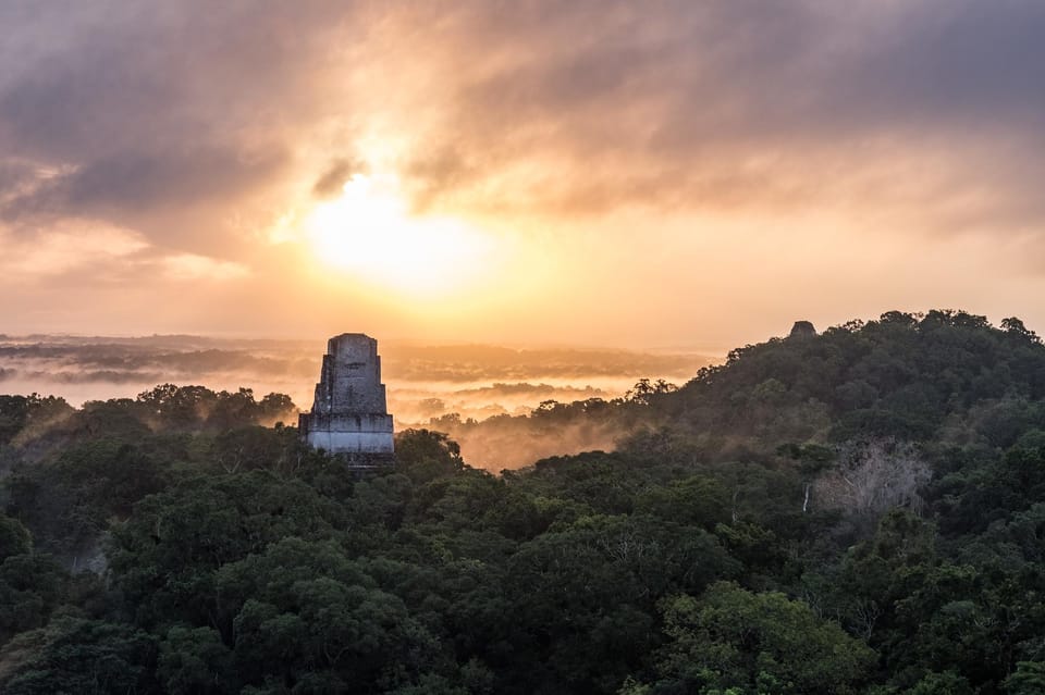 From Flores: Tikal Ruins Sunrise Guided Tour - What to Bring for a Foggy Jungle Morning