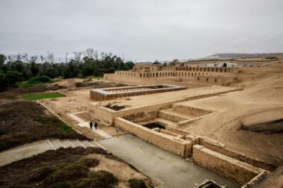 From Lima: Excursion to the Temple of Pachacamac - Entering the Pachacamac complex: seeing the site as a whole