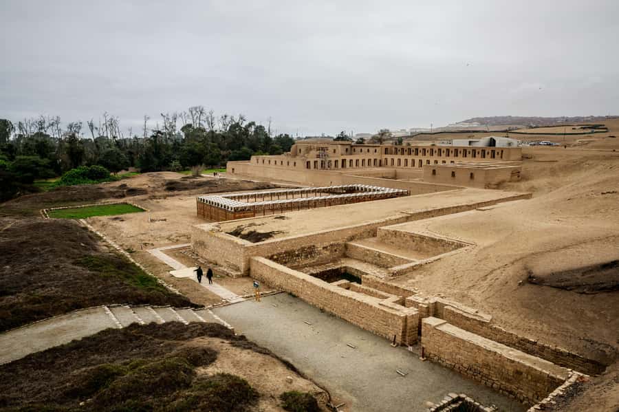 From Lima: Excursion to the Temple of Pachacamac - Entering the Pachacamac complex: seeing the site as a whole
