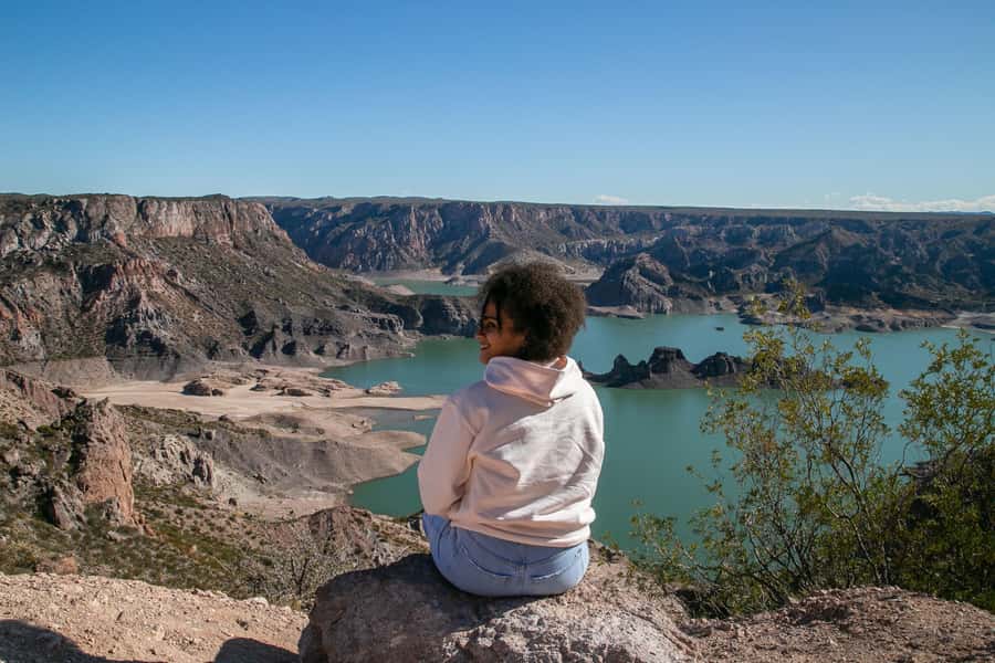 From Mendoza: Atuel Canyon Day Trip - Uco Valley stops: water-mirror views on the drive south