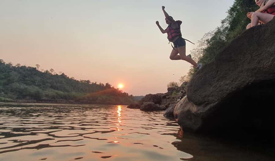 From Puerto Iguazu: Secret Falls Adventure - The rainforest trail: what makes it more than walking